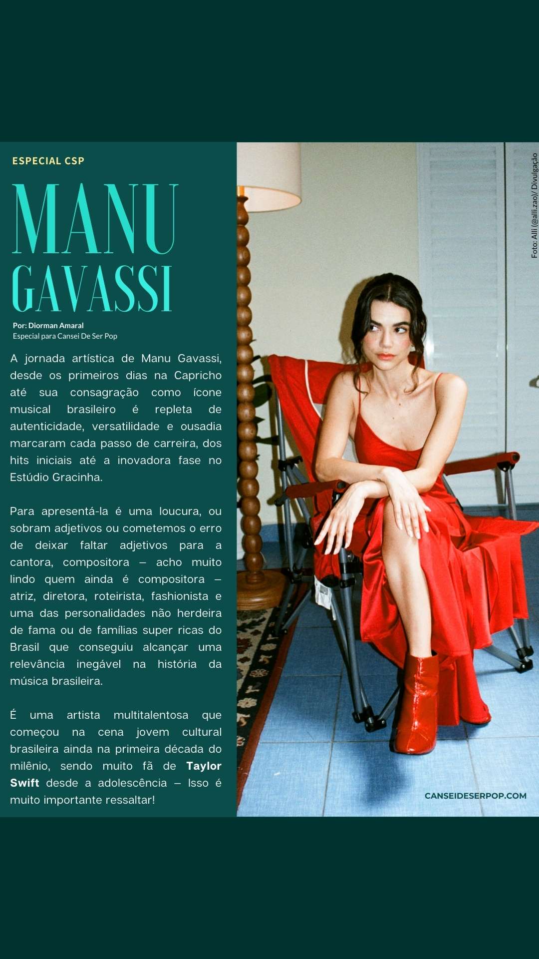 Manu Gavassi em uma nova era: Sexo, Poder & Arte | Cansei De Ser Pop