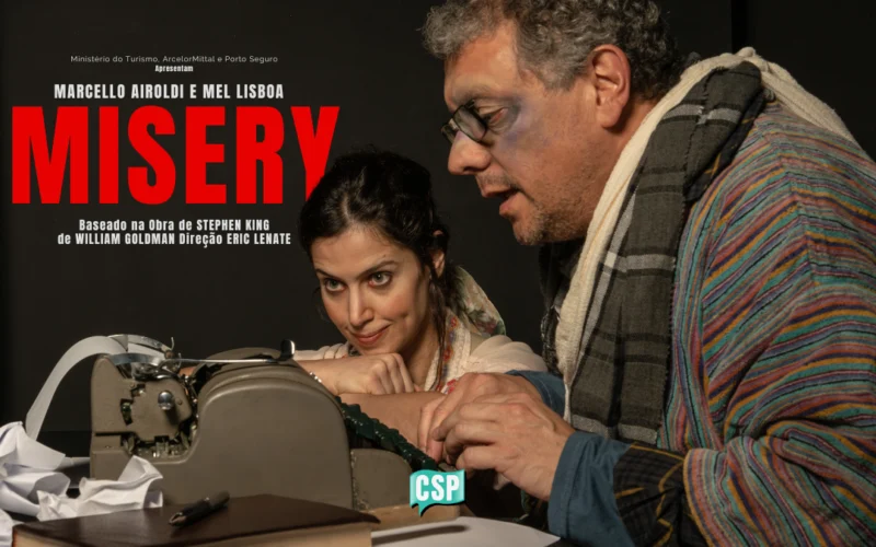 Adaptação teatral de “Misery – Louca Obsessão”, de Stephen King, retorna a São Paulo para terceira temporada