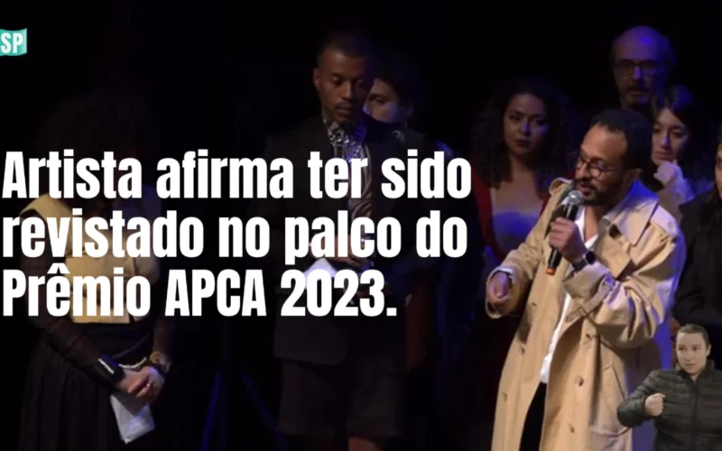 Ator afirma ter sofrido racismo em cerimônia do prêmio APCA, em São Paulo