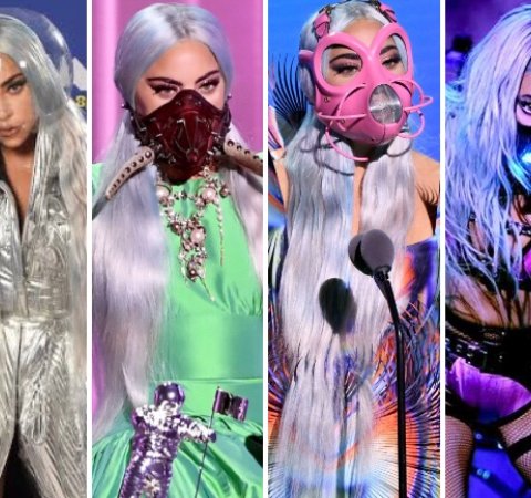 Os look de Lady Gaga no VMA 2020